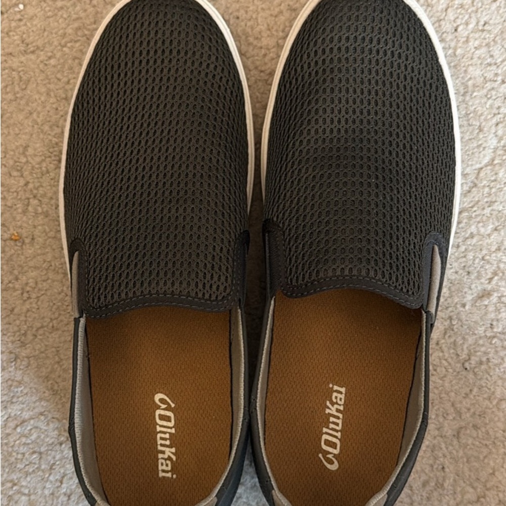 Olukai Men's Brown Slip-On Shoes 11.5